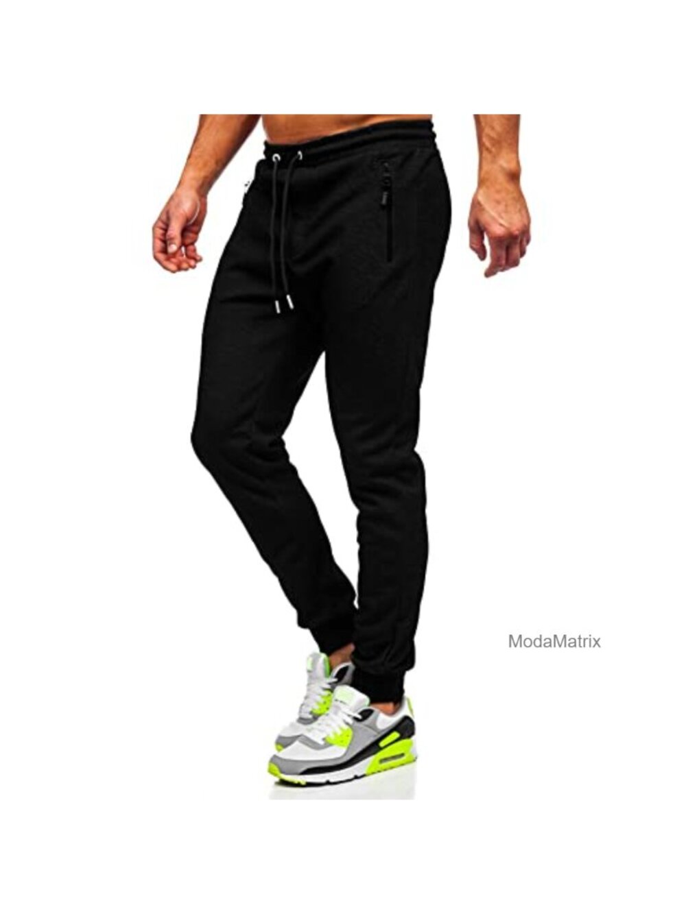 Mens Sweatpants Joggers Athletic Running Pants, Cotton Blend, Tapered Leg,